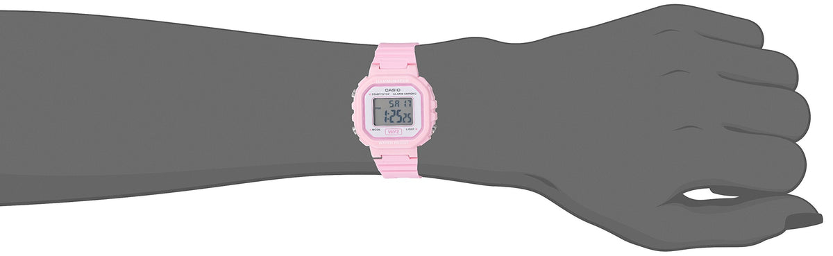 Casio Women's LA20WH-4A1 Sport Watch, Pink/White