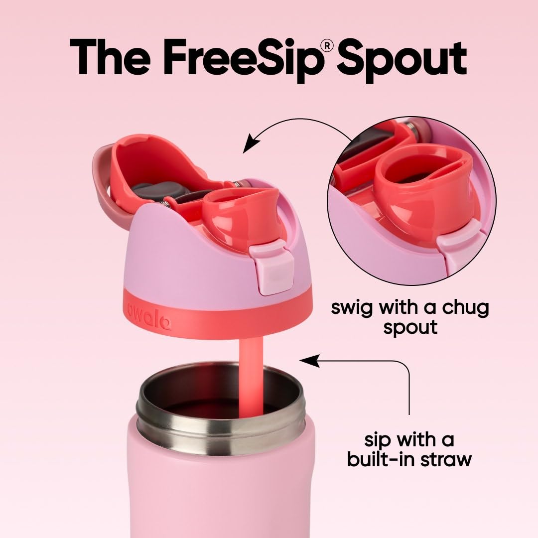 Owala FreeSip Insulated Water Bottle, 32 oz, Angel Food Cake