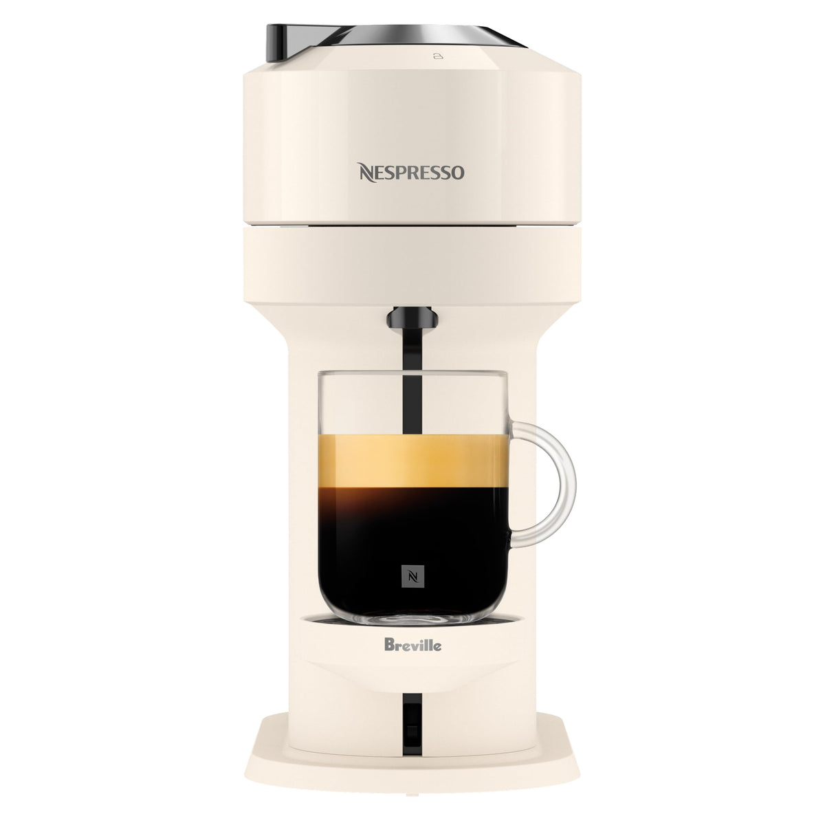 Nespresso Vertuo Next Coffee Machine by Breville, White and Chrome