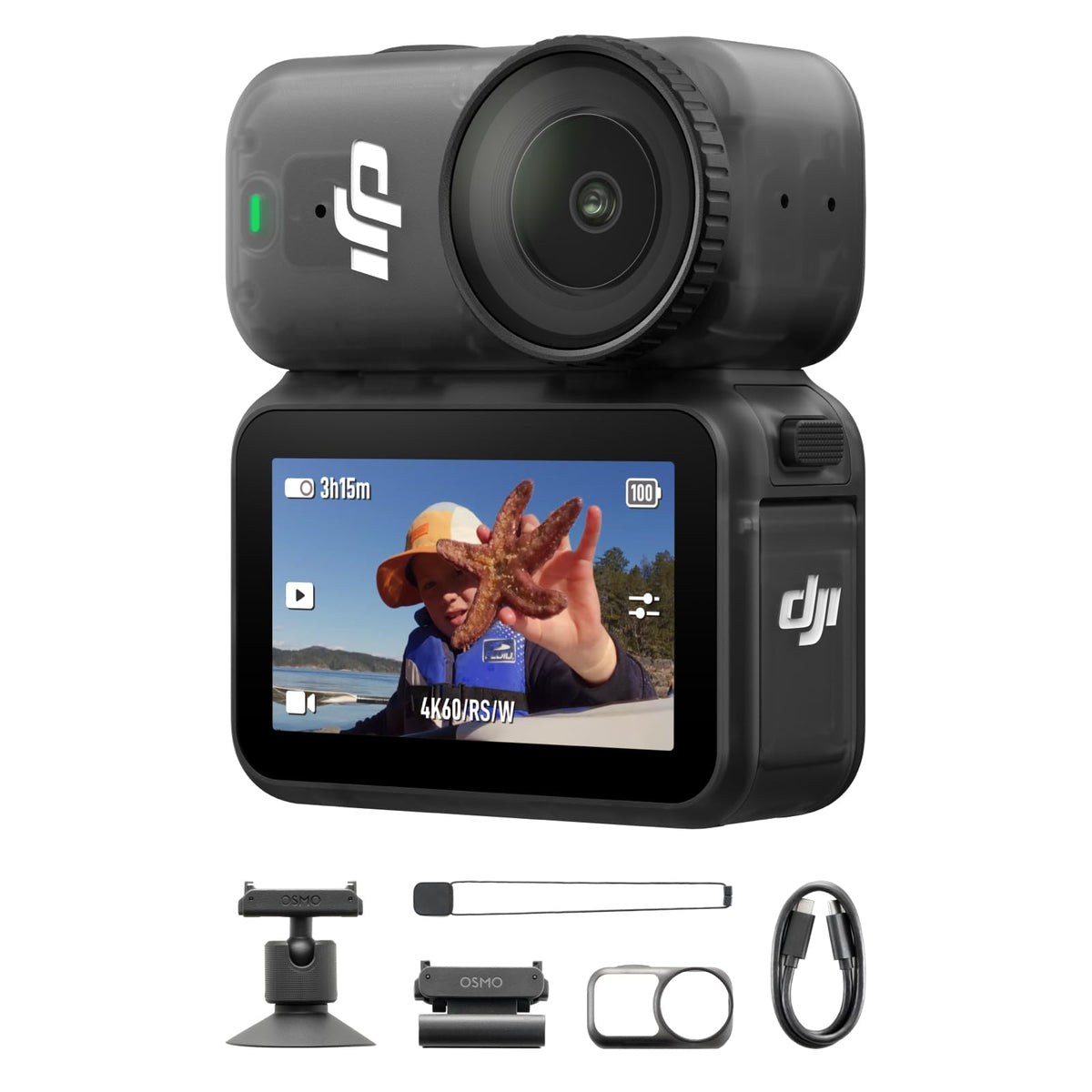 DJI Osmo Nano Standard Combo, 128GB 4K Wearable Camera