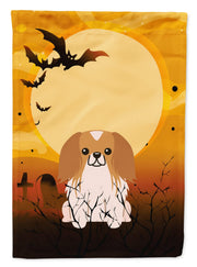 Caroline's Treasures BB4369GF Halloween Pekingnese Red White Flag Garden Size