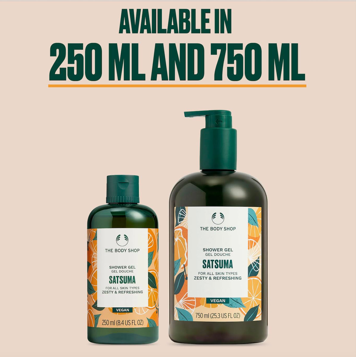 The Body Shop Satsuma Shower Gel, 750 mL