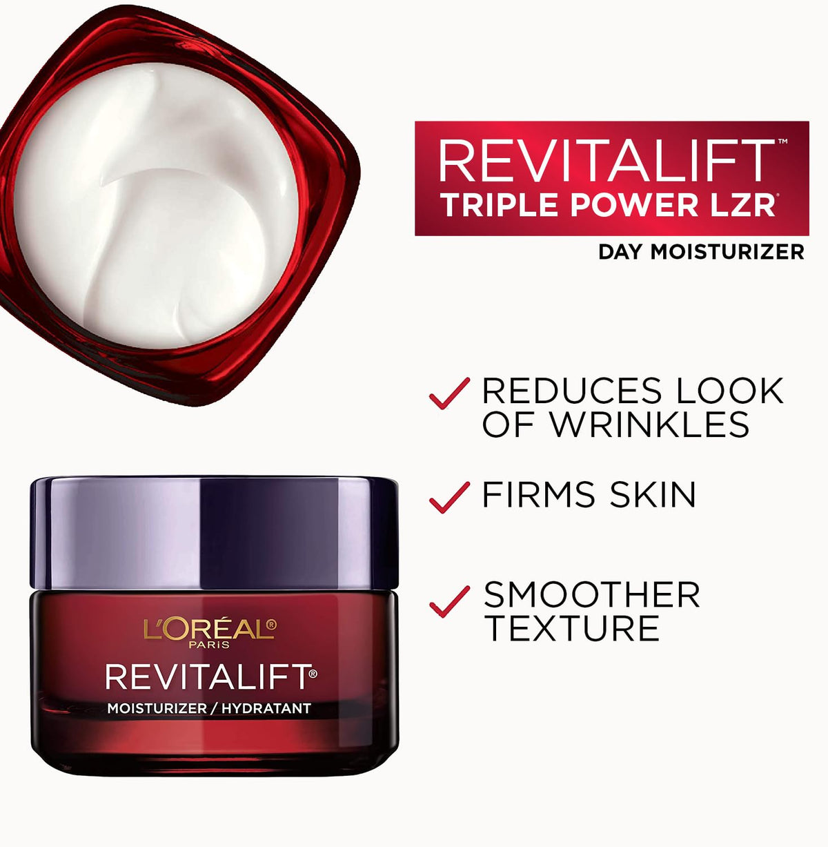 L'Oréal Paris Revitalift Triple Power LZR Face Moisturizer, 50 ml