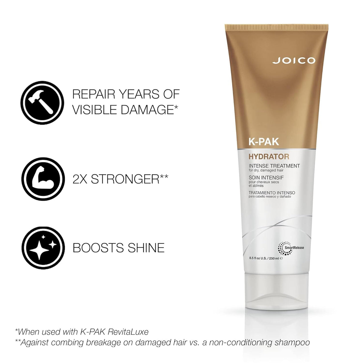 Joico K-PAK Intense Hydrator Keratin Hair Treatment, 250mL