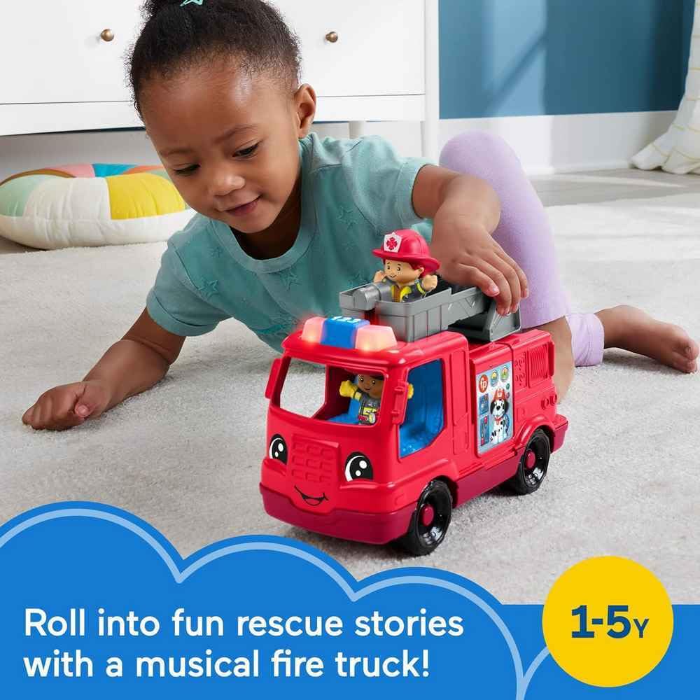 Fisher-Price Little People Fire Truck Musical Push-Along Vehicle