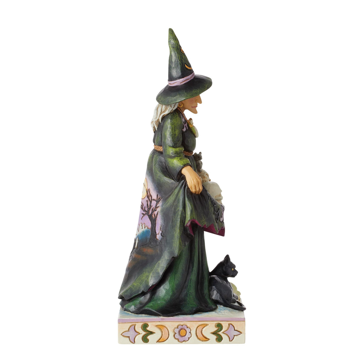 Enesco Jim Shore Heartwood Creek Scary Witch Skirt Figurine, 9.75 Inch