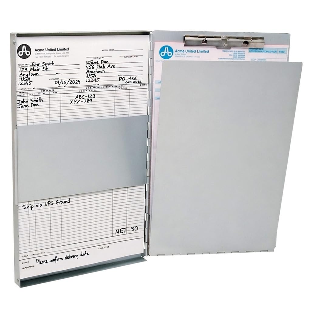 Westcott Side-Hinged Aluminum Sheet Holder, Letter Size, 38012