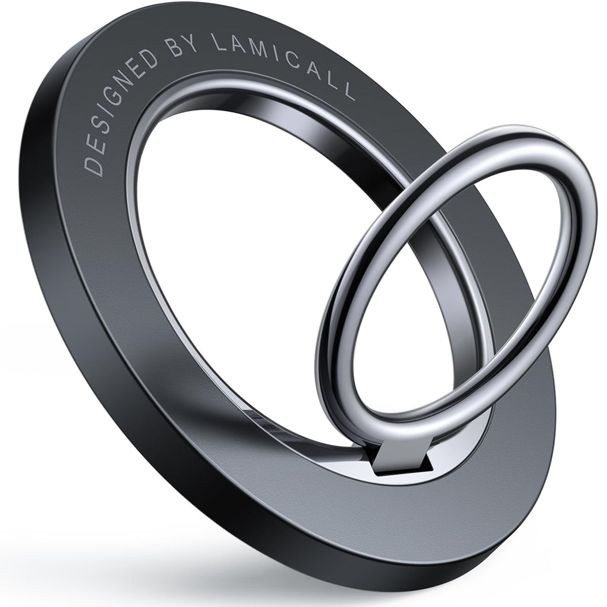Lamicall Magnetic Phone Ring Holder for MagSafe, Misty Black