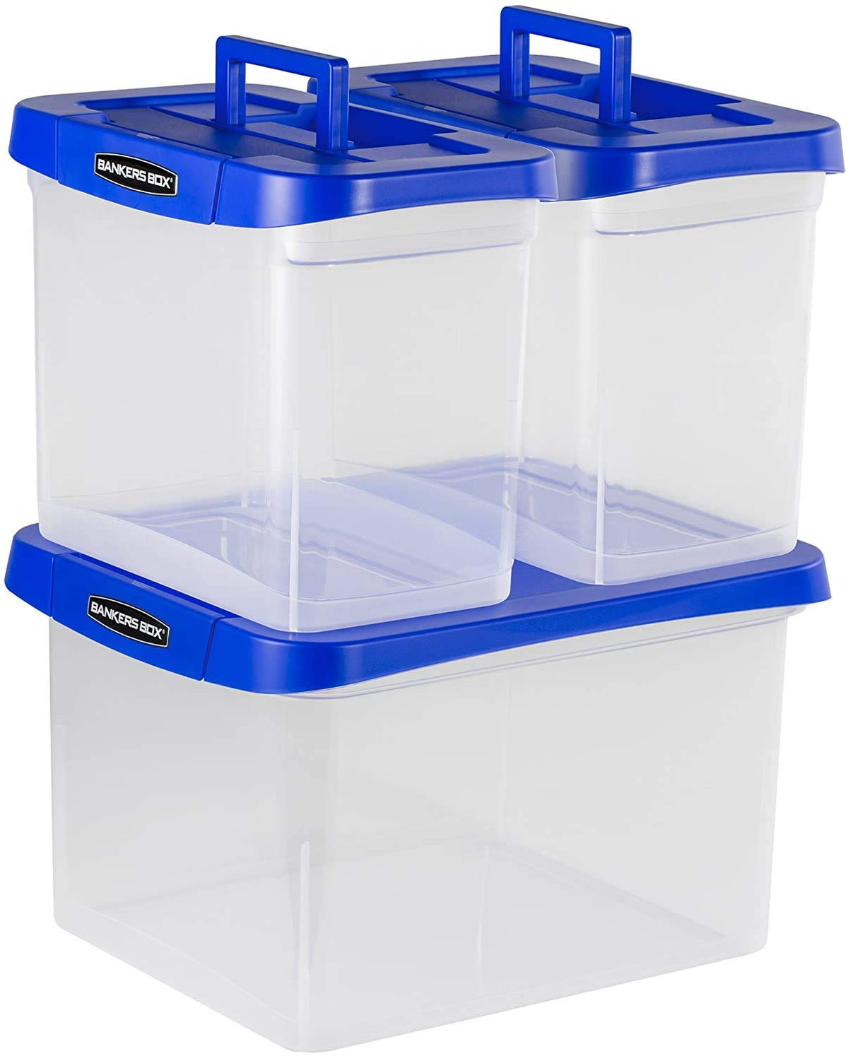 Bankers Box Heavy Duty Plastic File Box, Letter, 1 Pack, 0086304