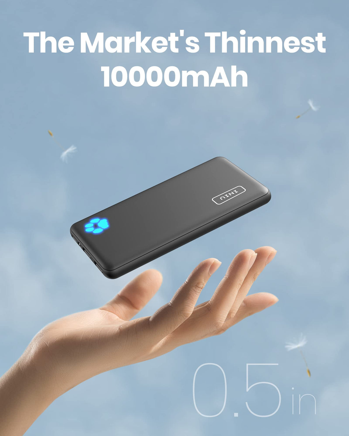 INIU Slim Power Bank, 10000mAh
