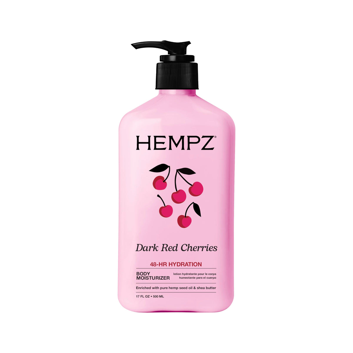 Hempz Dark Red Cherries Lotion, 17 Oz