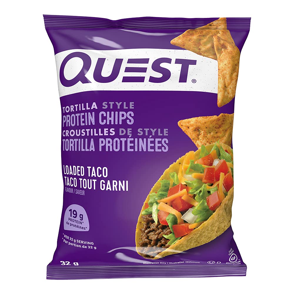 Quest Tortilla Style Protein Chips, Loaded Taco, 8 Count