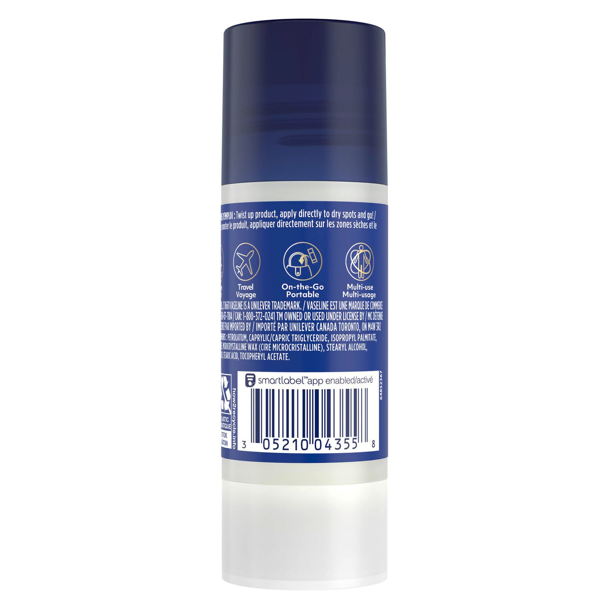 Vaseline All Over Jelly Balm Stick, Unscented, 40 g, Pack of 3