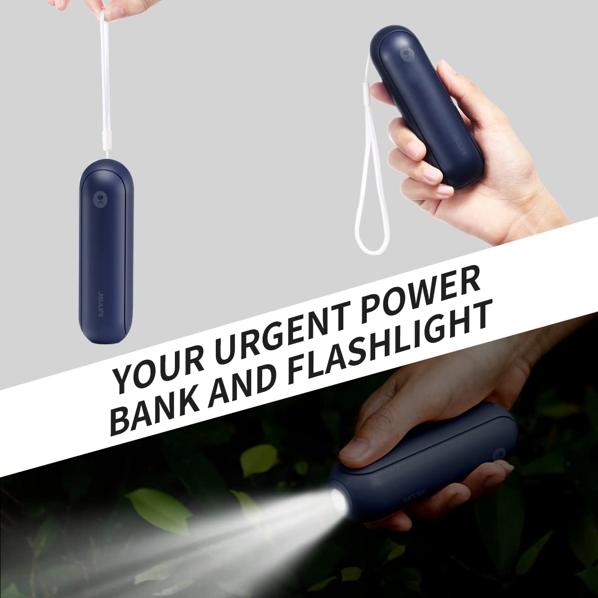 JISULIFE Portable Handheld Fan, Blue
