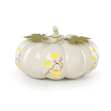 Lenox Harvest Lighted Pumpkin Centerpiece, Small