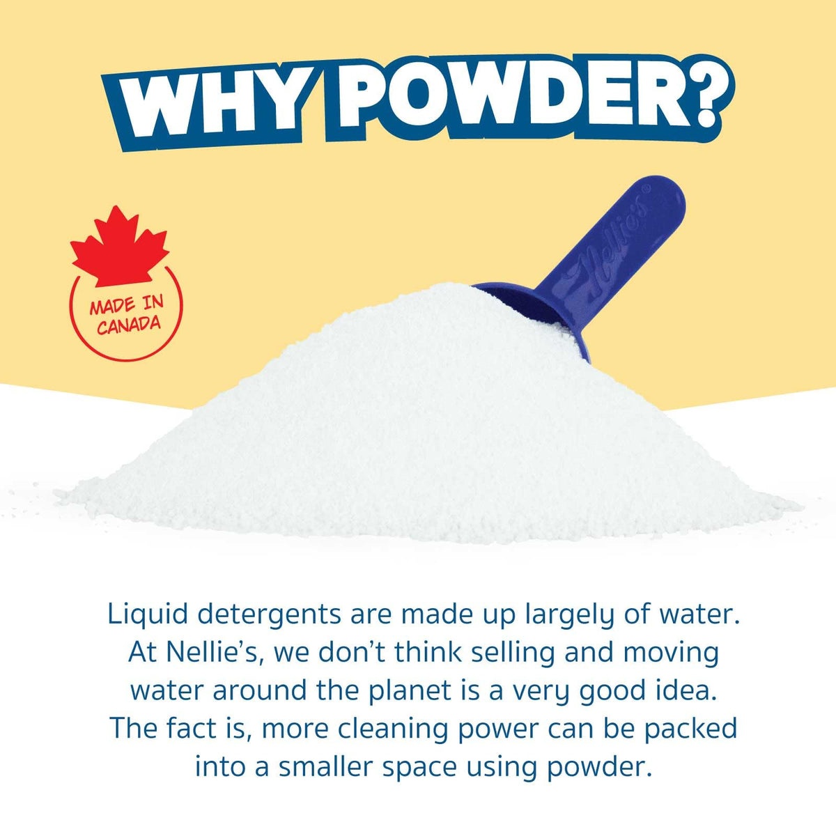 Nellie's Dishwasher Powder, 100 Load, Fragrance-Free, Made in Canada