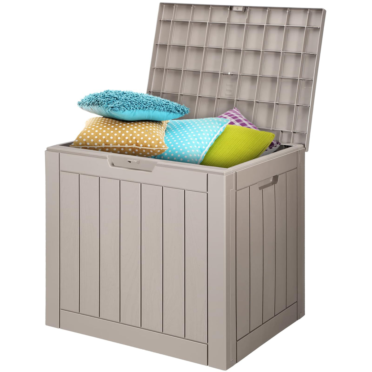 VEVOR Outdoor Resin Deck Storage Box, 31 Gallon