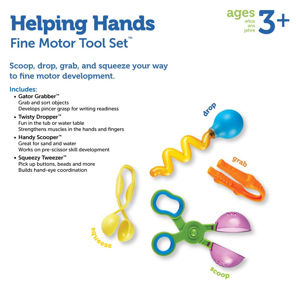 Learning Resources Helping Hands Fine Motor Tool Set