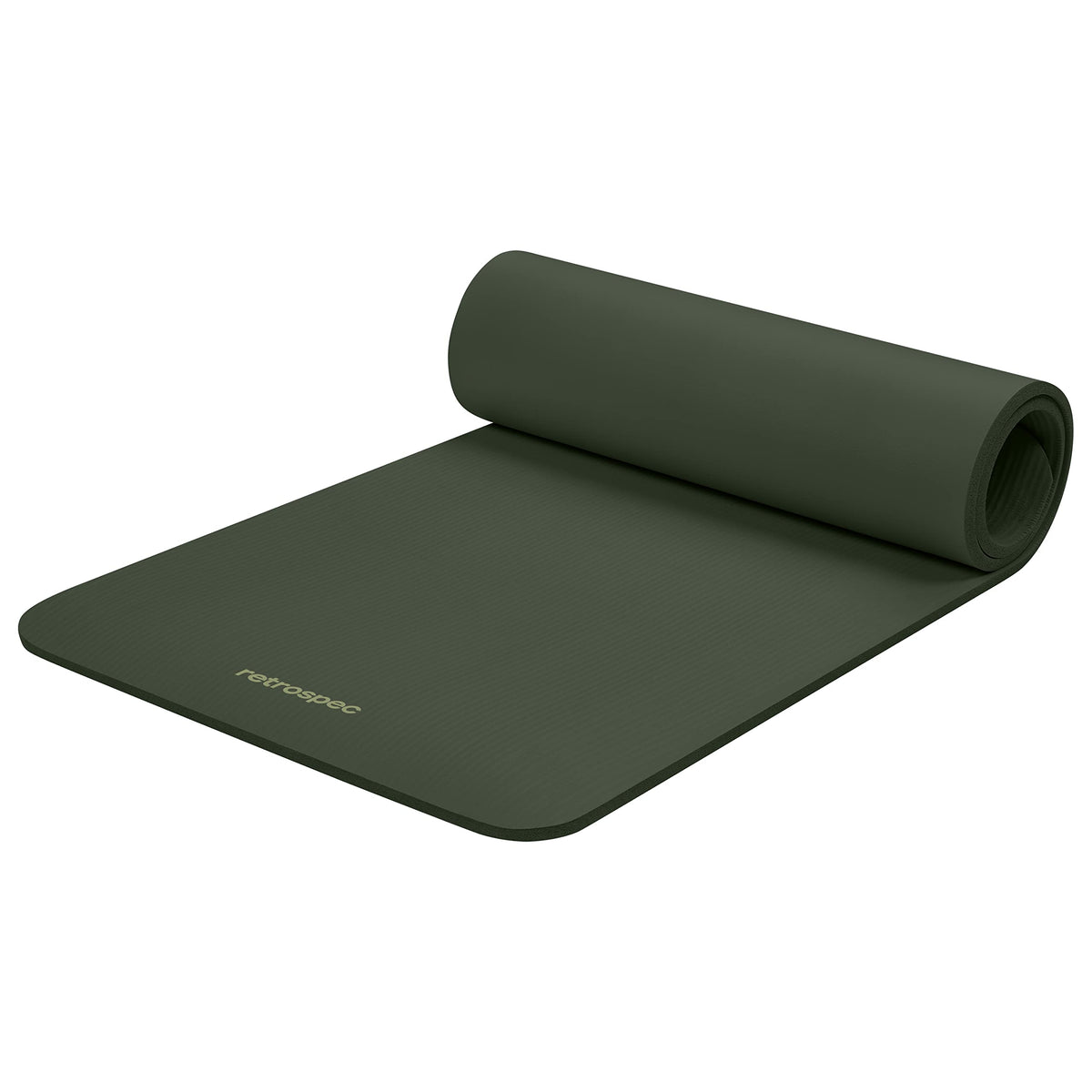 Retrospec Solana Yoga Mat with Strap, 1/2", Wild Spruce