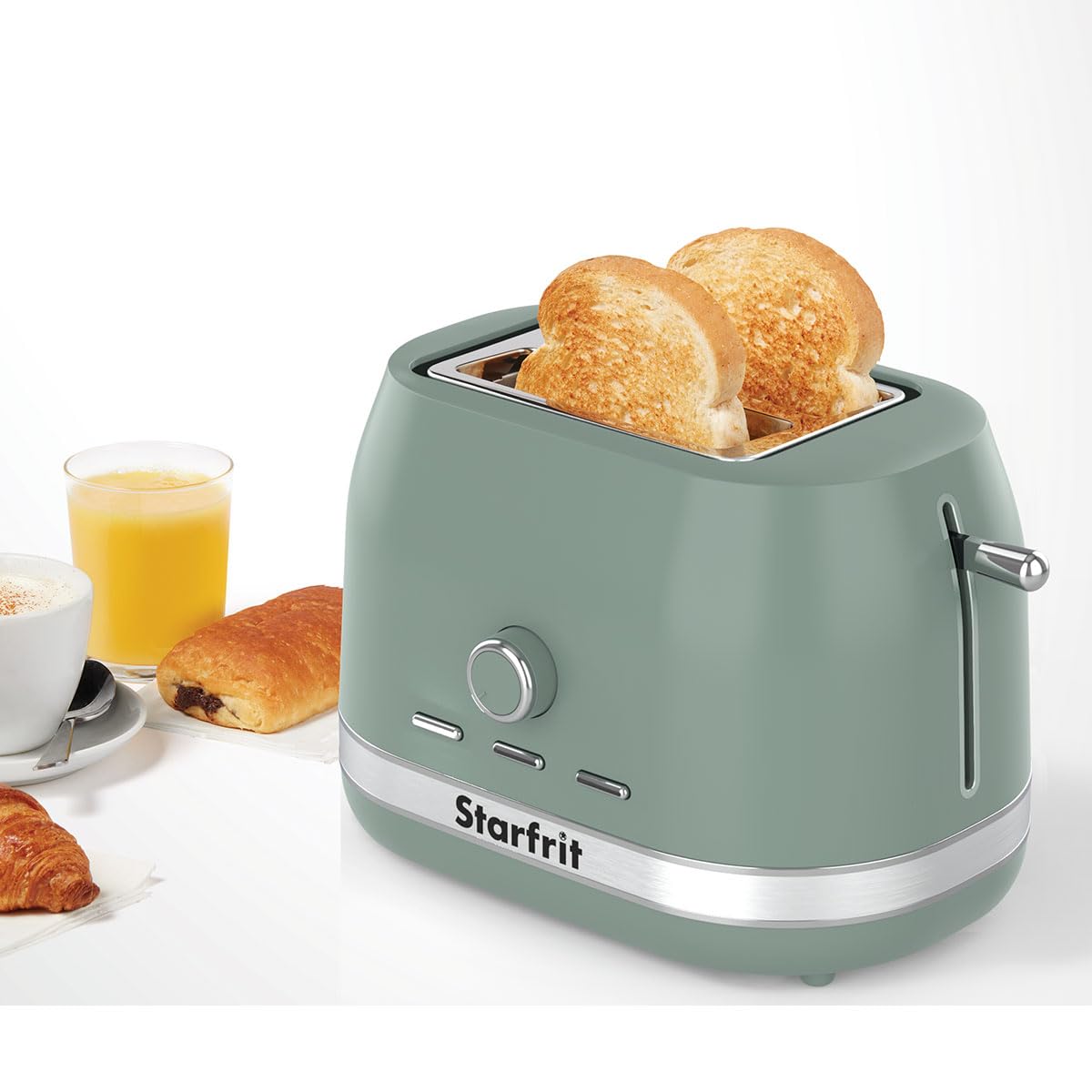 Starfrit 2-Slice Toaster, 850 W, Sage