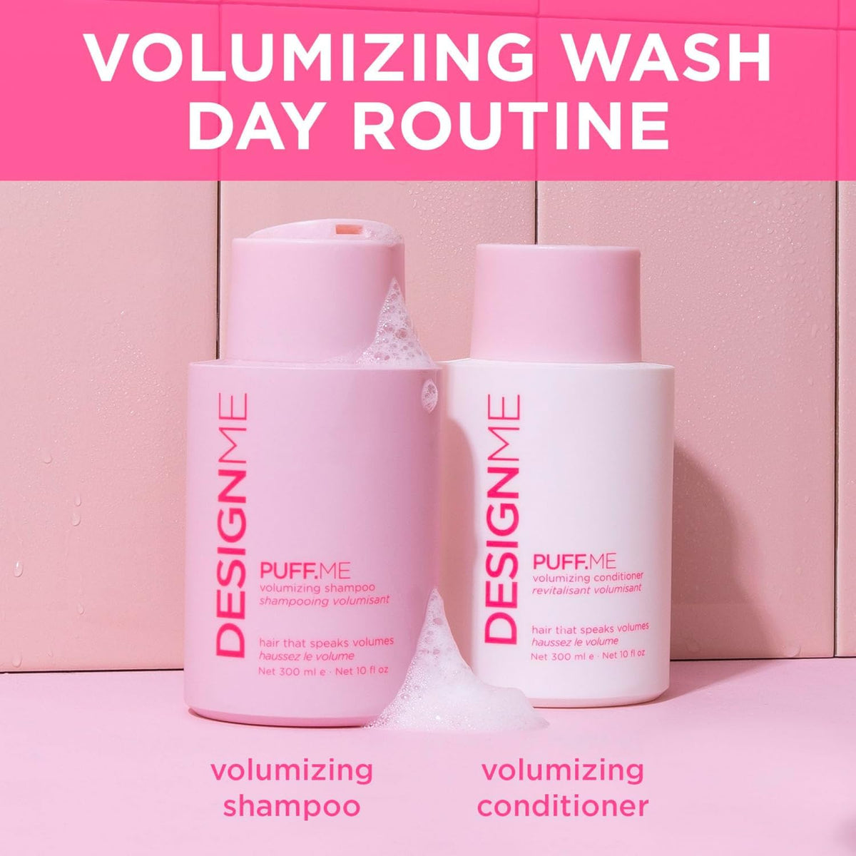 Design.Me PUFF.ME Volumizing Shampoo for Fine and Medium Hair