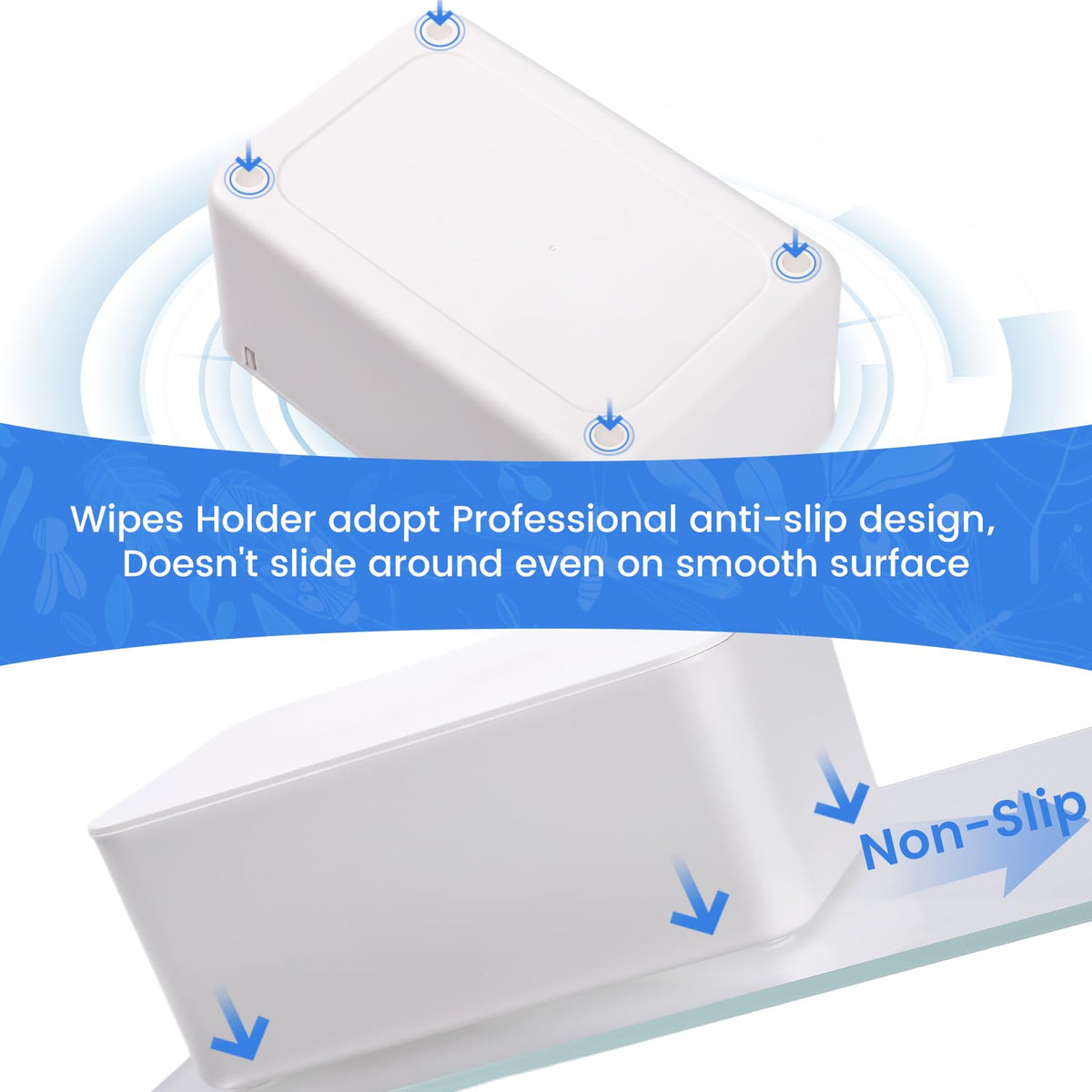 Lijroavy Refillable Baby Wipes Dispenser, White