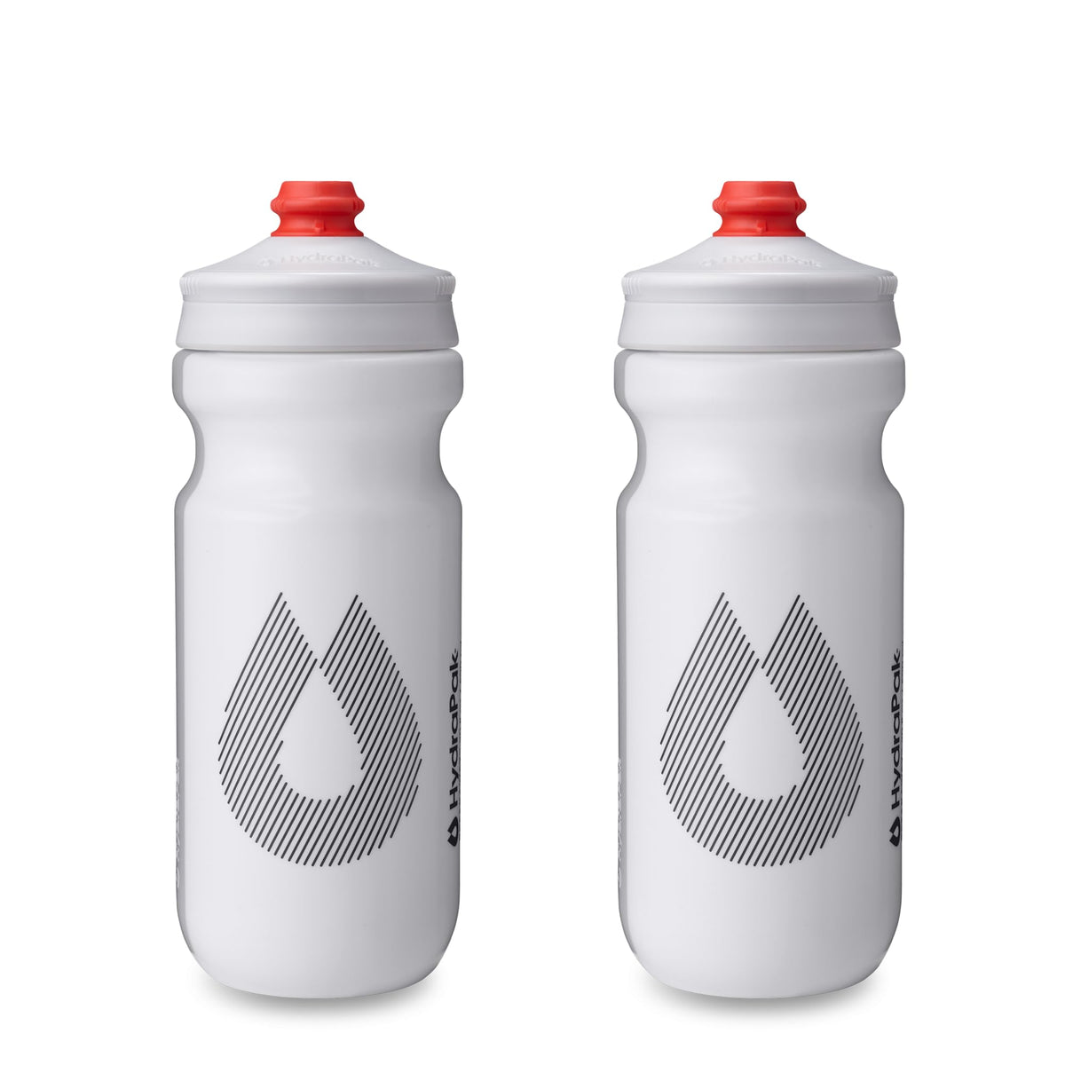HydraPak Breakaway Surge Lightweight Bike Water Bottle, White, 25oz