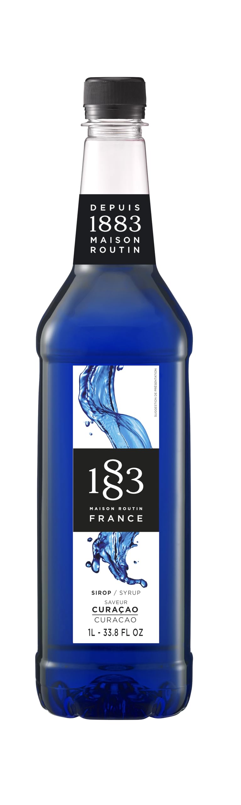 1883 Maison Routin Blue Curaçao Syrup, 1 L