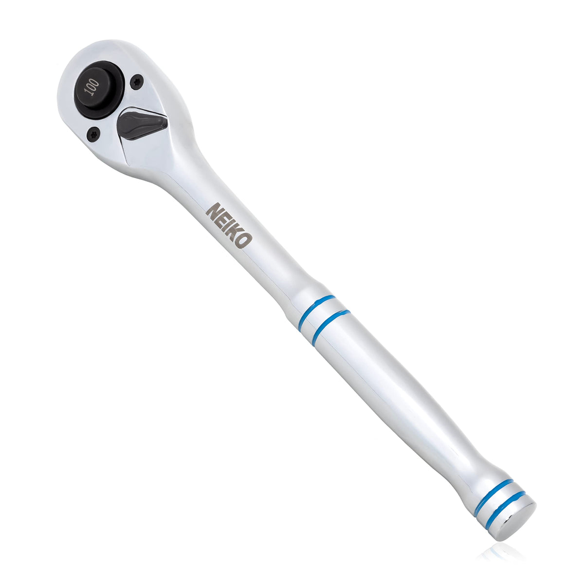 Neiko 03117A 1/2" Drive Ratchet Wrench, 100-Tooth, Reversible