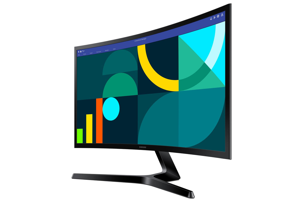 Samsung 24" FHD Curved Monitor, 100Hz, LS24D368GANXZA