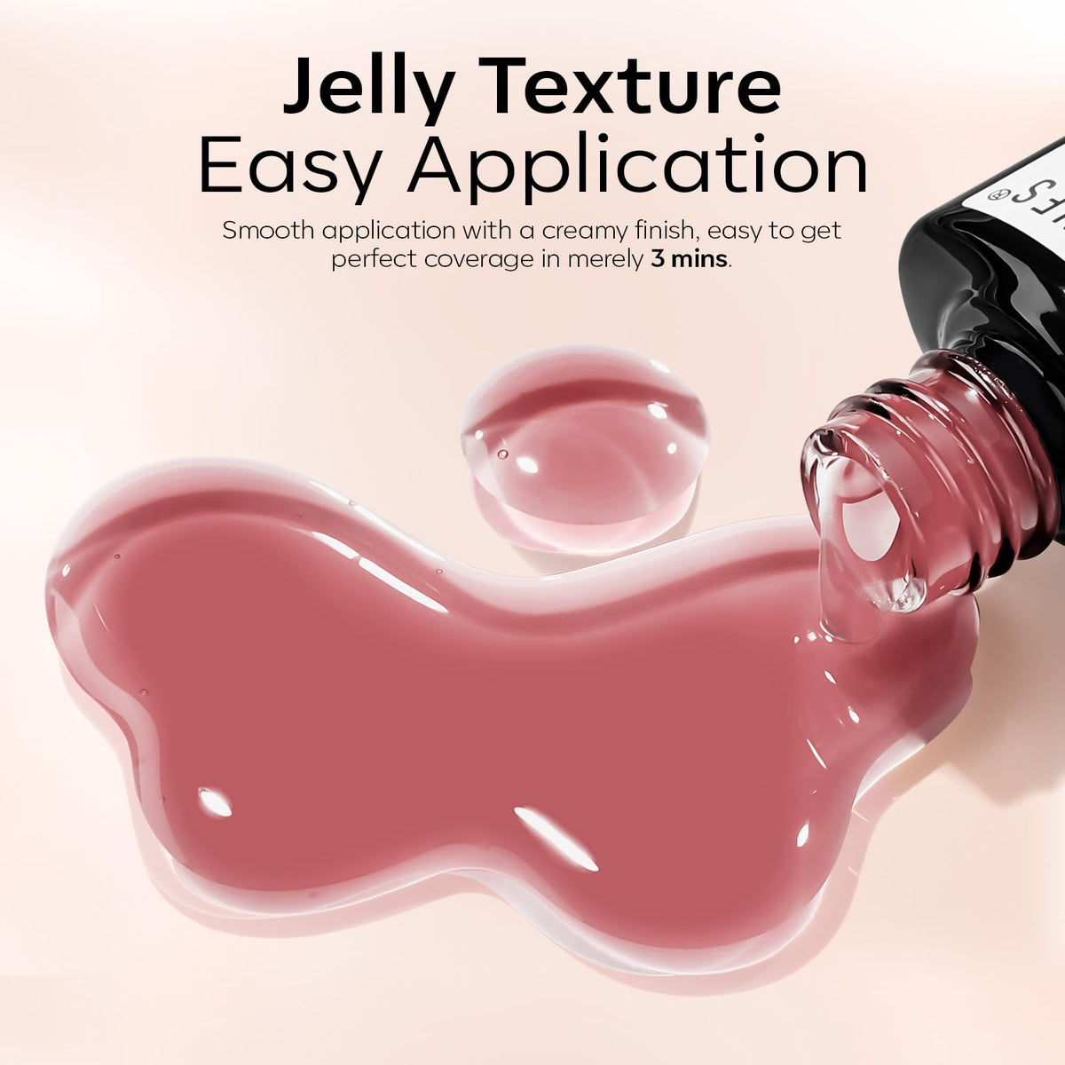 Modelones Jelly Gel Nail Polish Set, 6 Colors, Nude