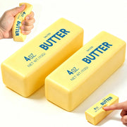 Butter Stress Balls, Slow Rebound, Yellow, 2 Pcs