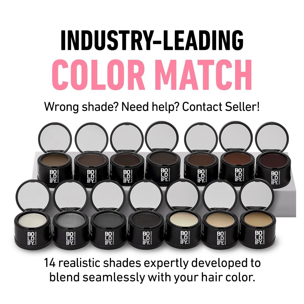 BOLDIFY Hairline Powder Root Touch-Up, Black