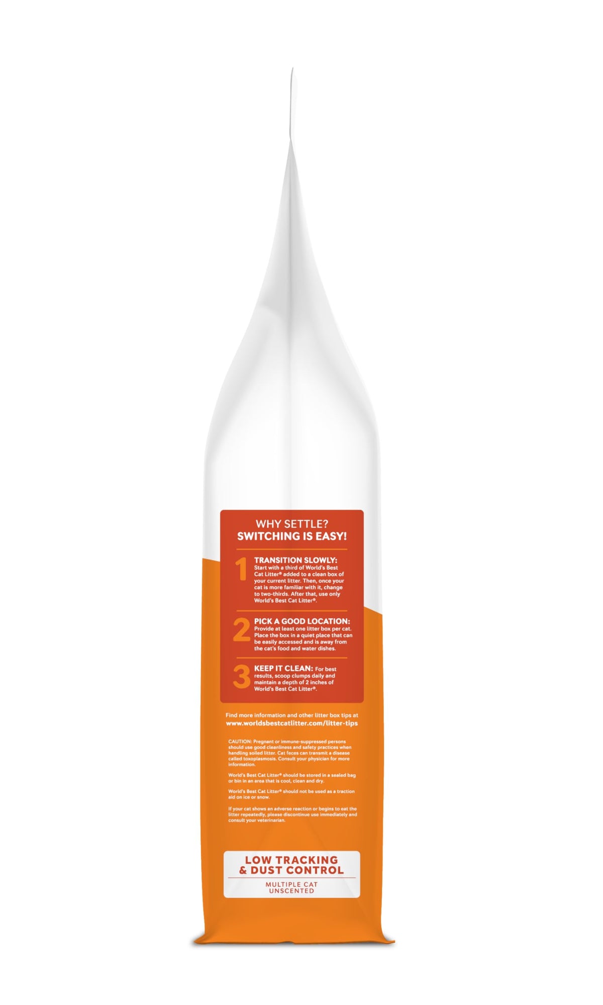 World's Best Cat Litter Low Tracking, Multiple Cat, Unscented, 32 lbs