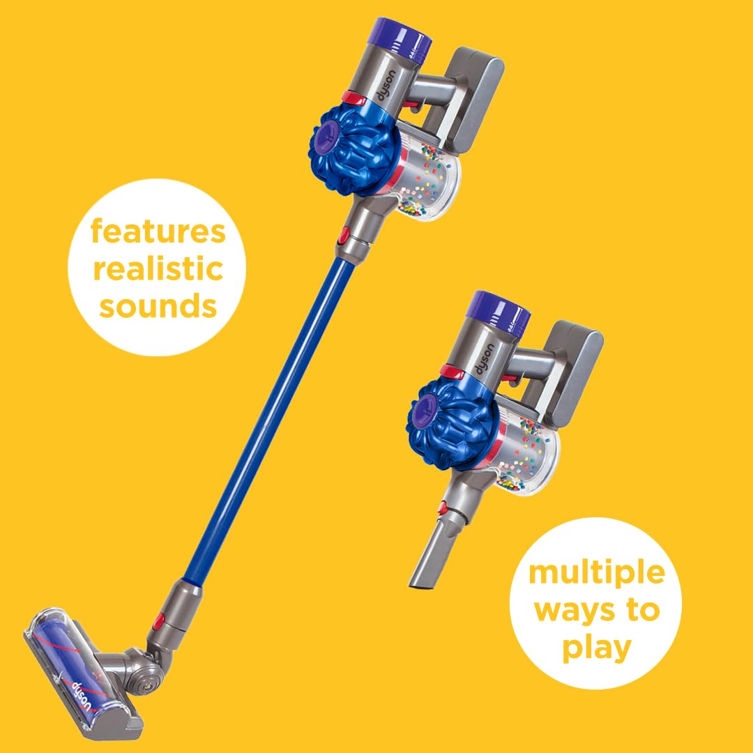 Casdon Dyson Cordless Vacuum Interactive Toy, Ages 3+, Blue