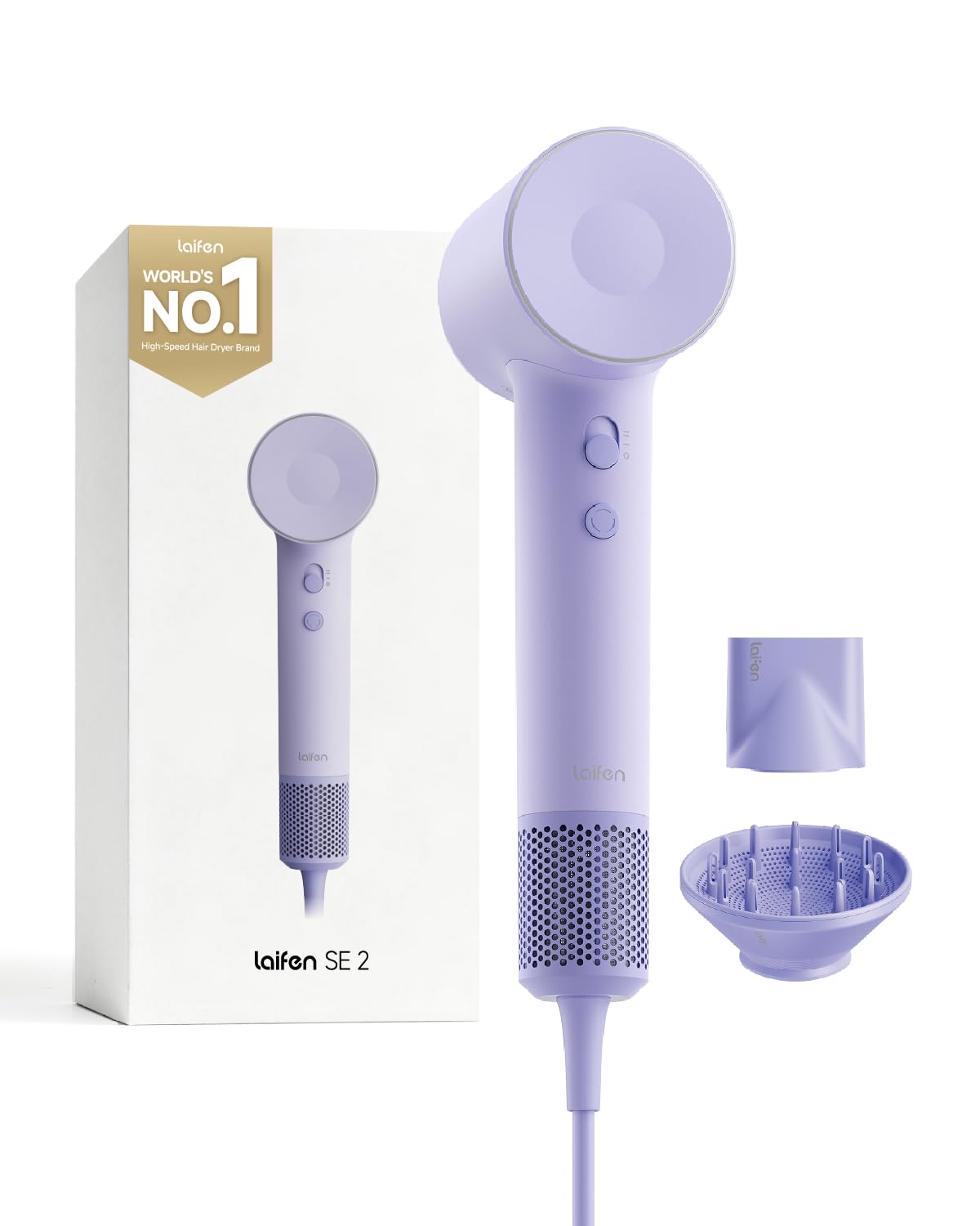 Laifen Hair Dryer SE 2 with Child Mode and Magnetic Attachments, HD130