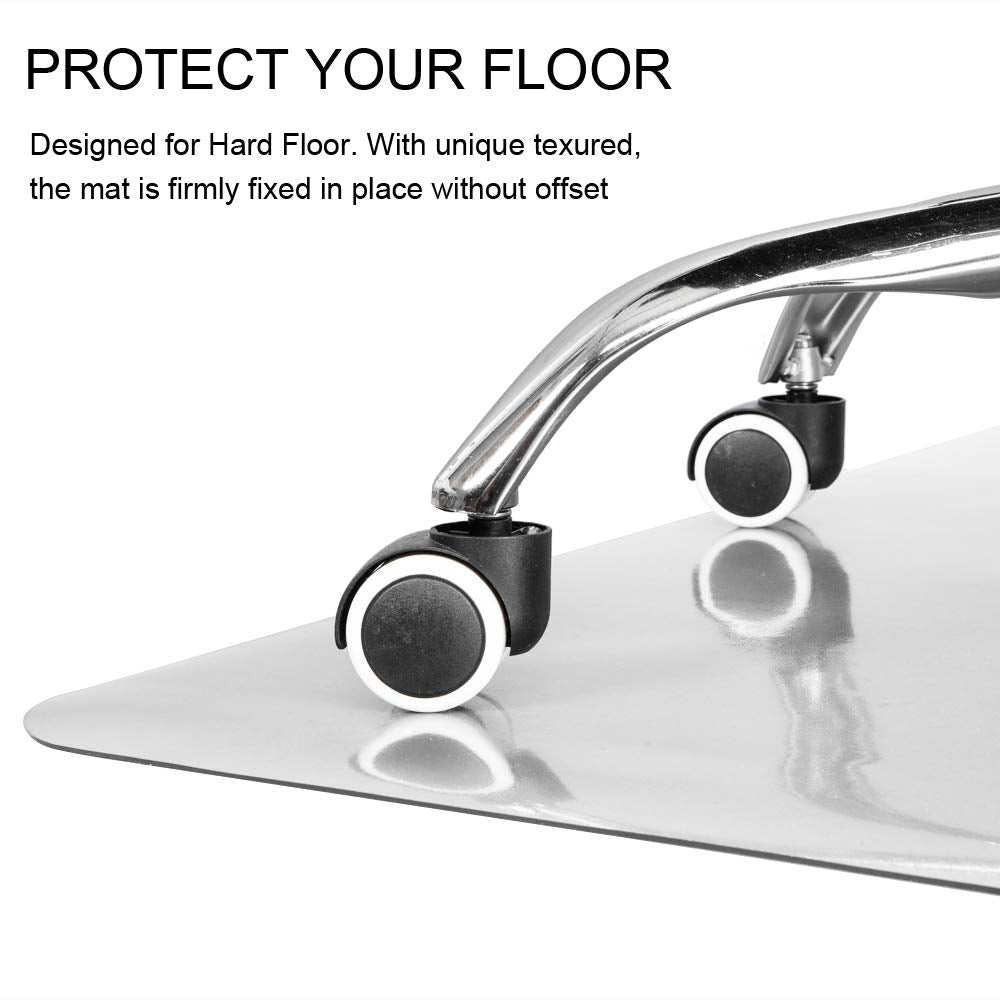 Kuyal Clear Chair Mat for Hard Floors, 36" x 48"