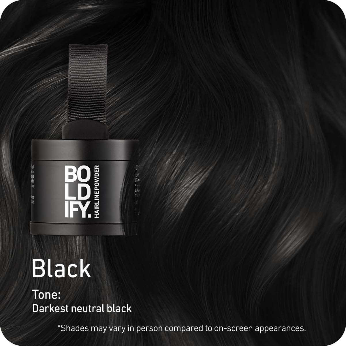 BOLDIFY Hairline Powder Root Touch-Up, Black