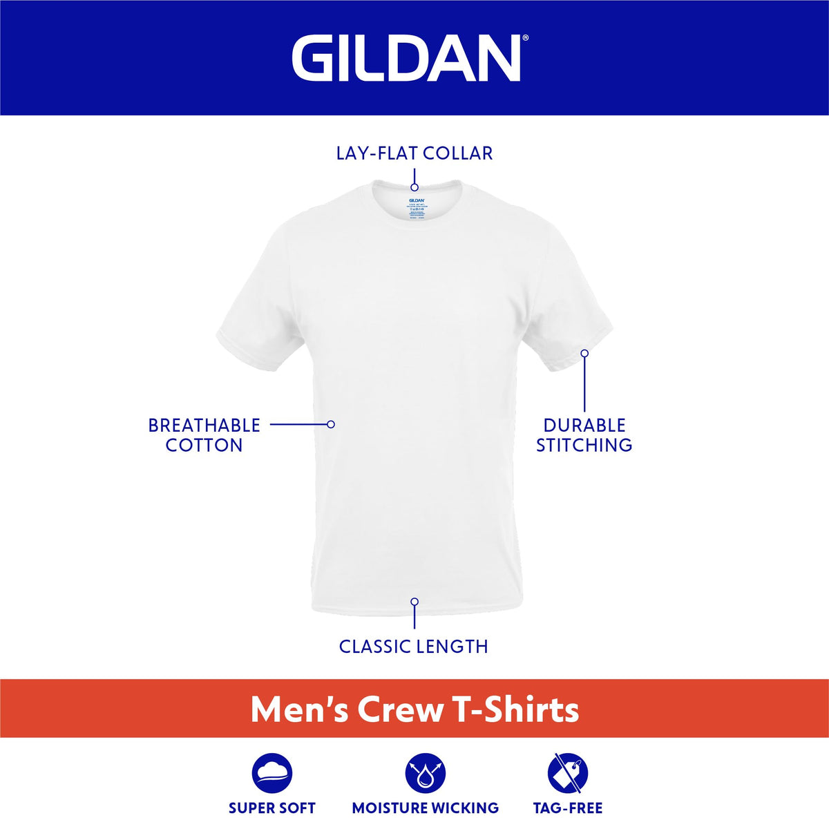 Gildan Men's Crew T-Shirts G1100, Black/Grey/Green, 5-Pack, XX-Large