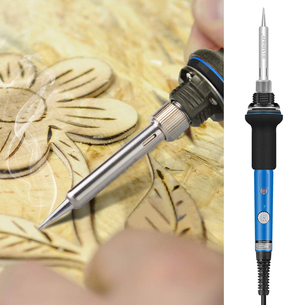 HANDSKIT 60W Adjustable Temperature Soldering Iron Kit