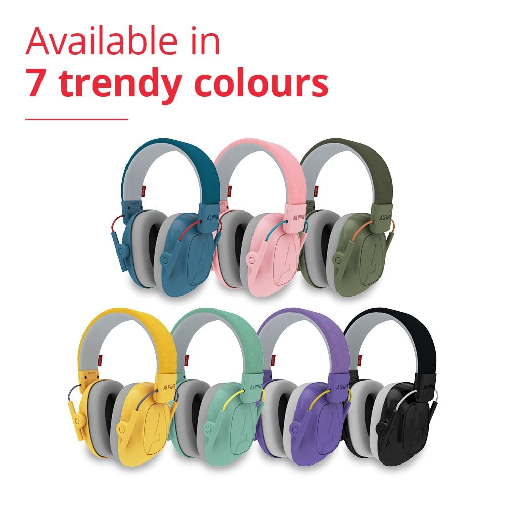Alpine Muffy Noise Cancelling Headphones for Kids, Green