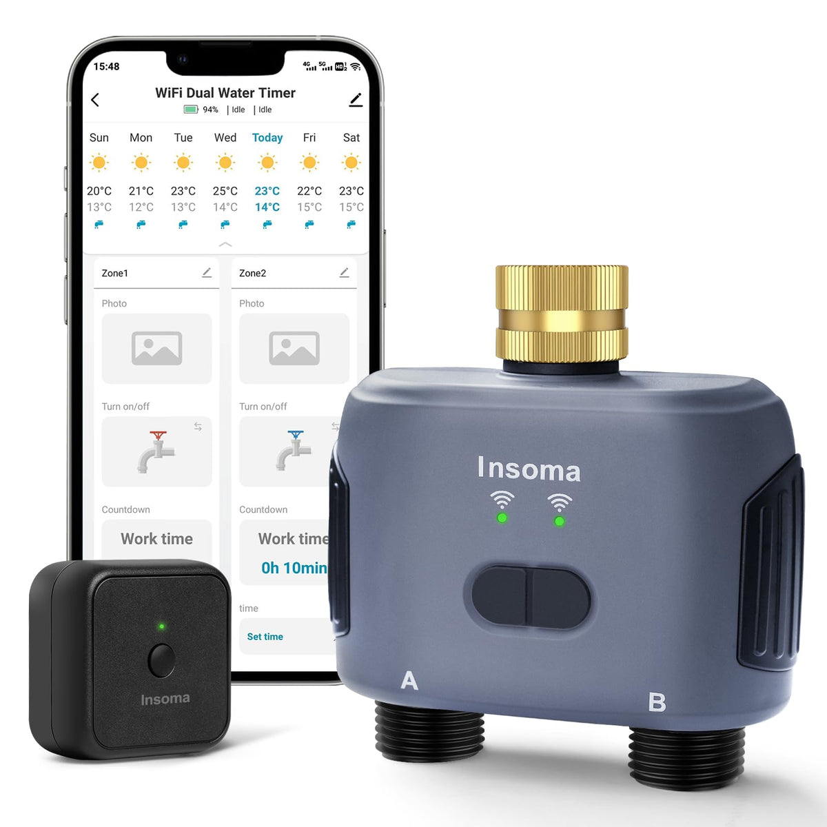 Smart WiFi Garden Hose Water Timer with Hub