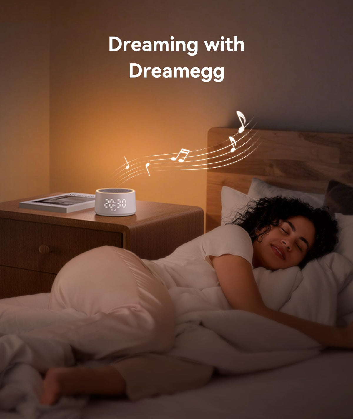 Dreamegg D1 Nova Sound Machine and Alarm Clock with 25 Sounds