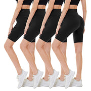 CAMPSNAIL Women's High Waisted Biker Shorts (4 Pack)