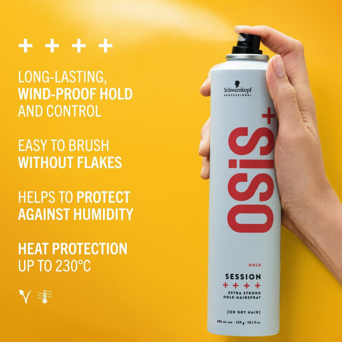 Schwarzkopf OSiS+ Session Extra Strong Hold Hairspray, 300 mL