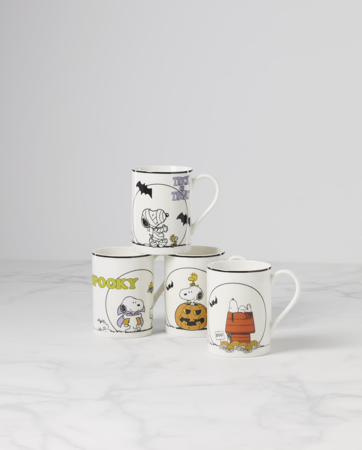 Lenox The Great Pumpkin Porcelain Mug Set for 4