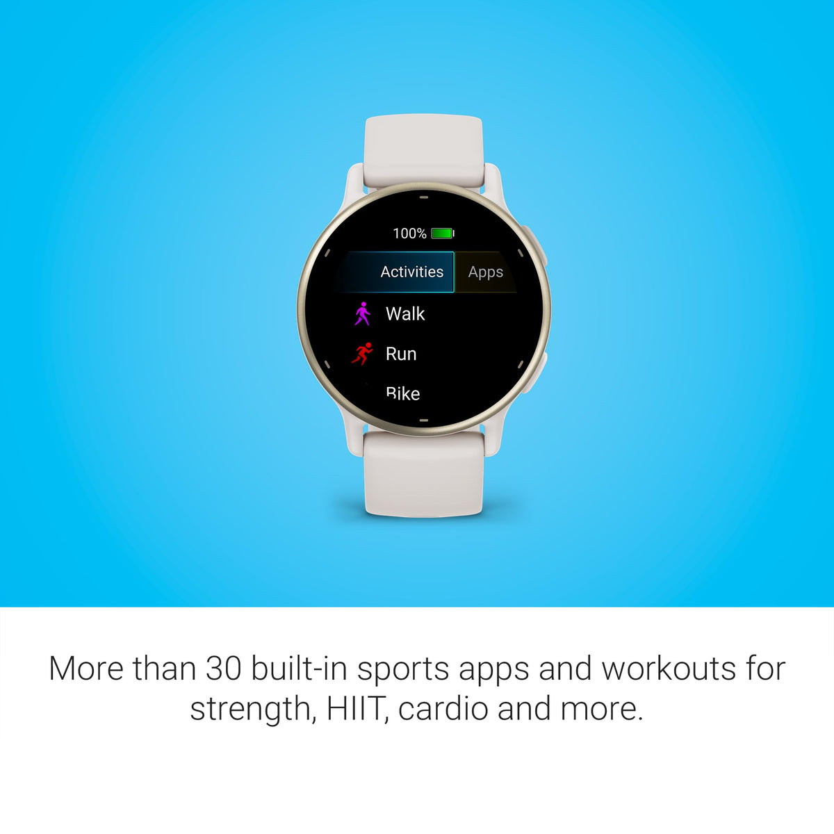 Garmin vívoactive 5 GPS Smartwatch, AMOLED Display, Ivory
