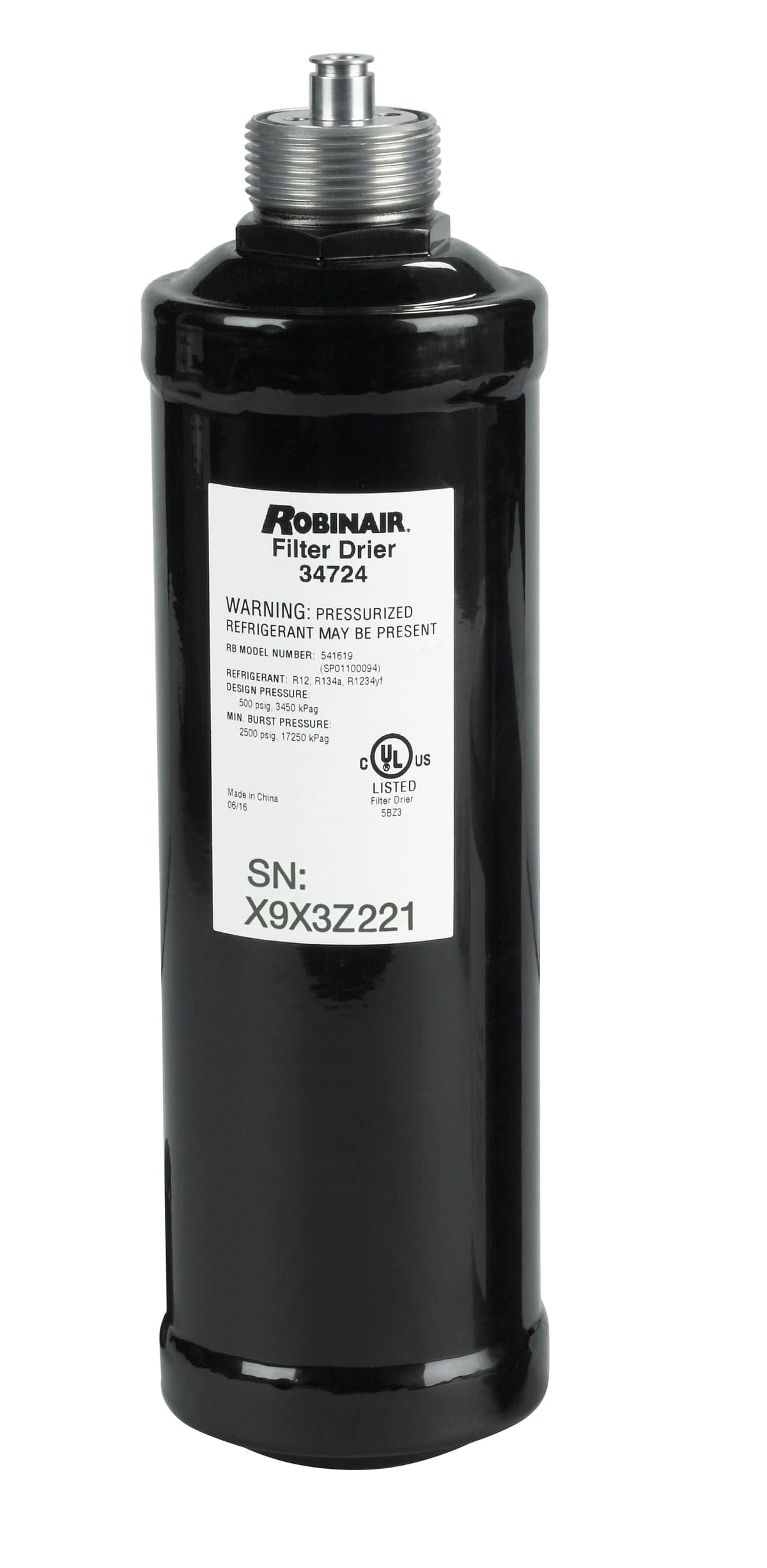 Robinair 34724 Spin On Filter Drier