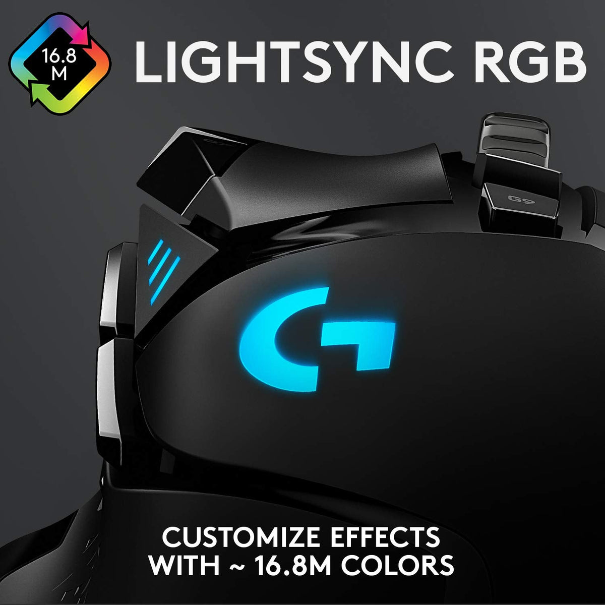 Logitech G502 Hero Wired Gaming Mouse, Black