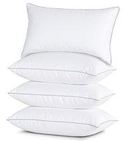 Casa Platino Down Alternative Bed Pillows, Standard (4 Pack)